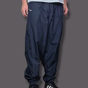 Nike Track Pants Mens Large Navy Blue Good Vintage 90s Team Windbreaker Baggy